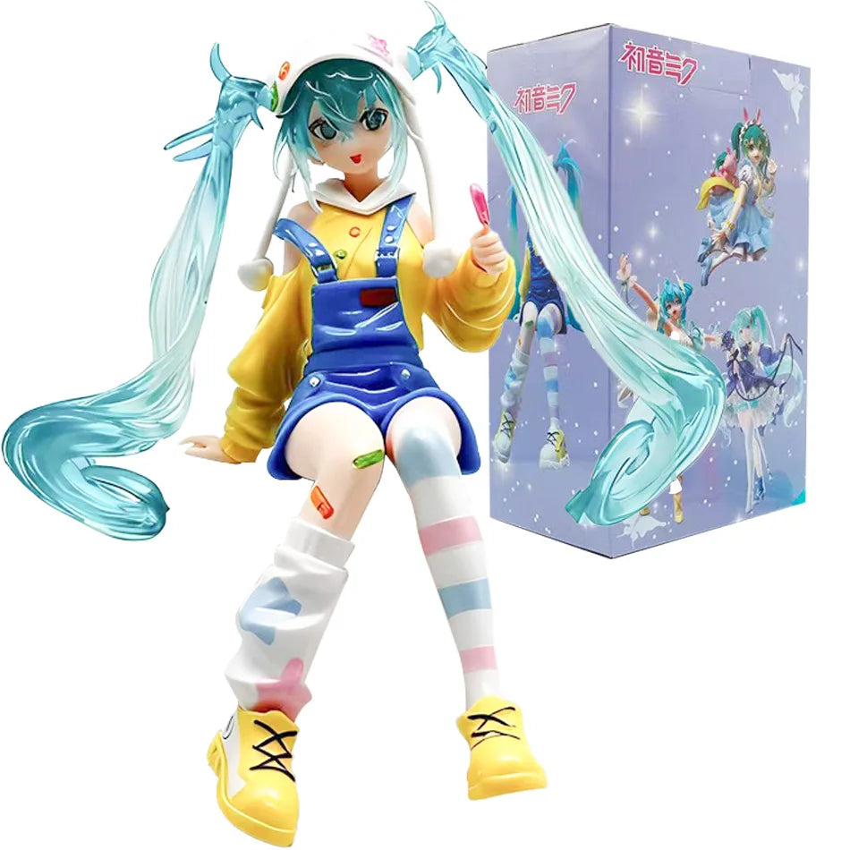 2 Pcs Anime Figure Set 14-20cm Four Leaf Grass Fairy with Sweet Affection Tokyo Kimono Design Action Toys PVC Collection Models