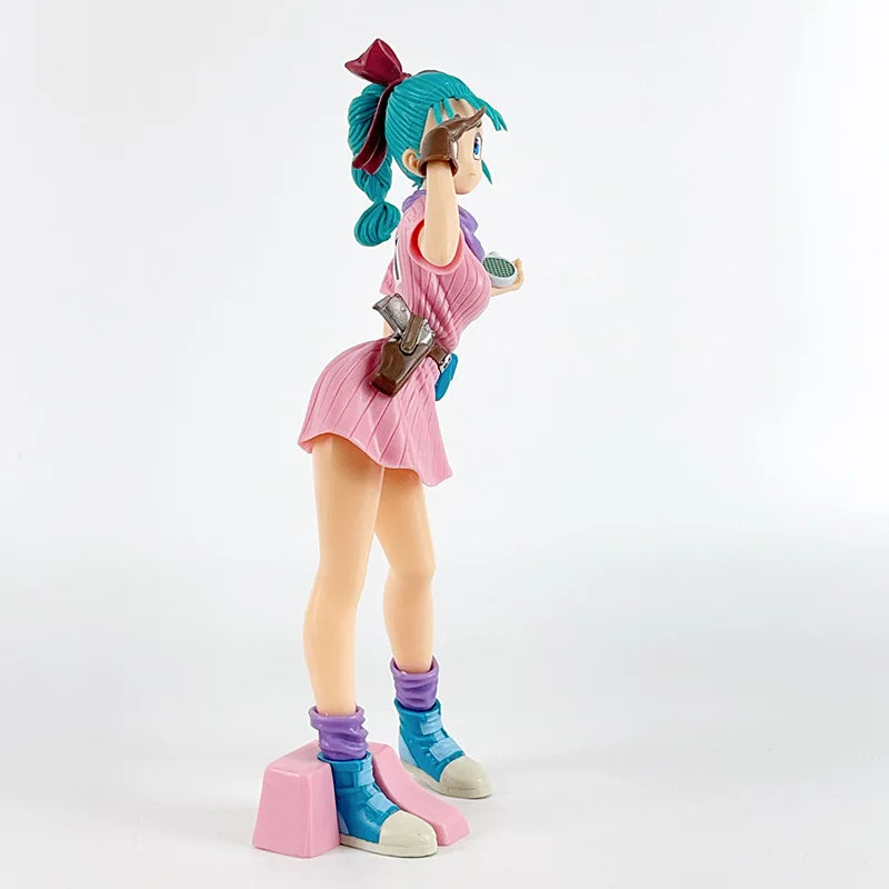Anime Cartoon Dragon Ball Z 25 cm Bulma PVC Actionfigur Niedliche Statue Modell Figur Sammlerpuppen Spielzeug Geschenke