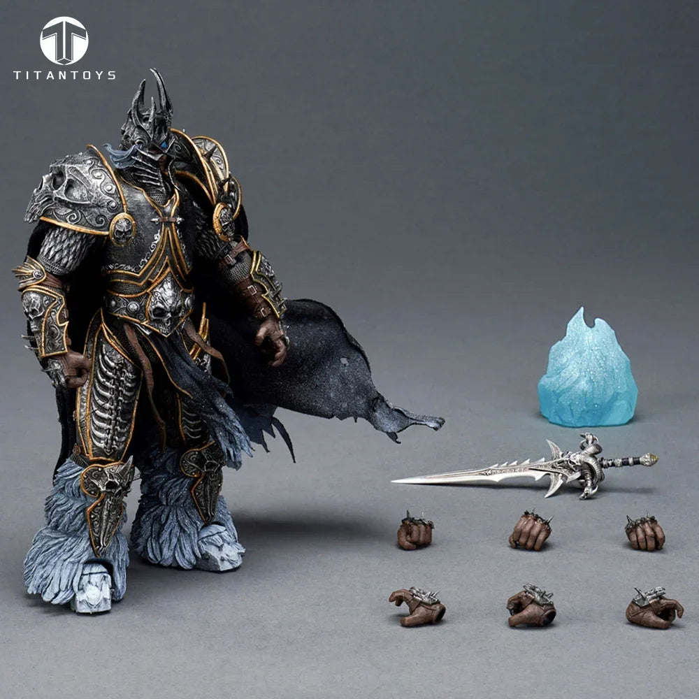 【Auf Lager】TITAN TOYS 1/12 Arthas Prinz Toter König Frostritter Actionfigur Anime Modell Bewegliche Puppe Sammlerstück Geschenk