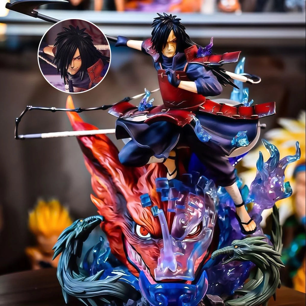 45cm Jt Statue Dandai Naruto Uchiha Madara Model Toys Majestic Susanoo Madara Anime Model PVC Desktop Decorations Boys Gifts