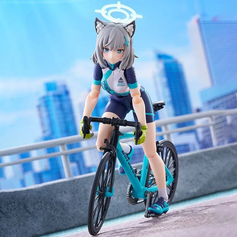 In Stock MAX Factory Original FIGMA 644 Sunawashi Shirako Cycling DX Edition Action Figure Model Gift for Kid Foam Box Packaging
