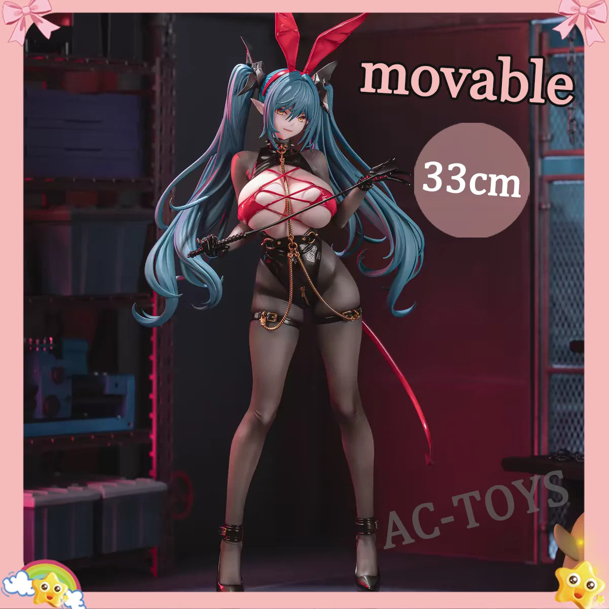Azur Lane Regensburg Bunny Girl Figure 33cm Sexy Movable PVC Statue Iron Blood Anime Girl Collectible Toy Birthday Gift for Fans