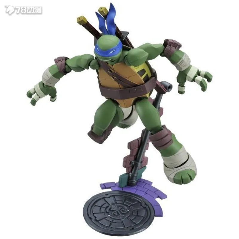 Kaiyodo Original Zolgear Teenage Mutant Ninja Turtles Leonardo Anime Figures Toys for Boys Christmas Gift Collectible Model