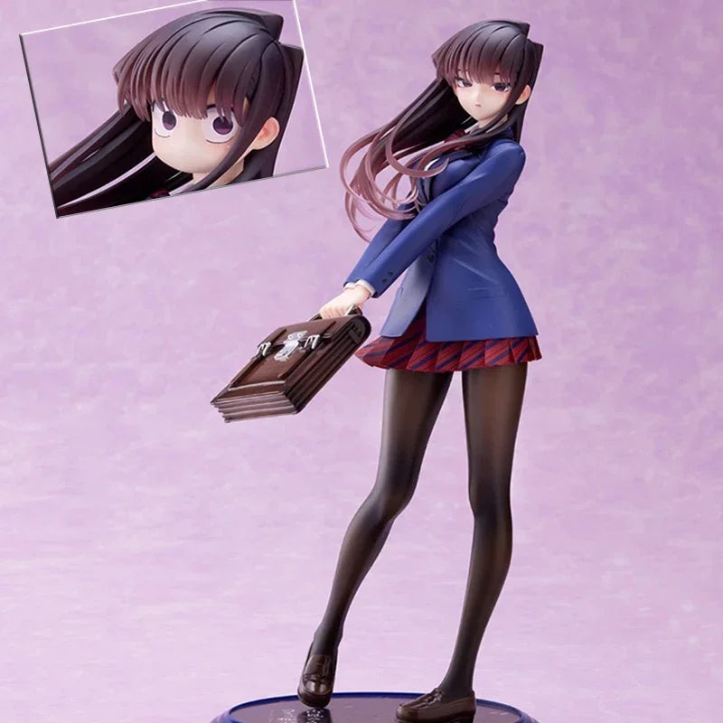25 cm Anime Komi Shouko Uniform Figur GK Kann nicht kommunizieren Modell Kawaii Komi San Actionfigur PVC Sammlung Ornament Geschenk Spielzeug