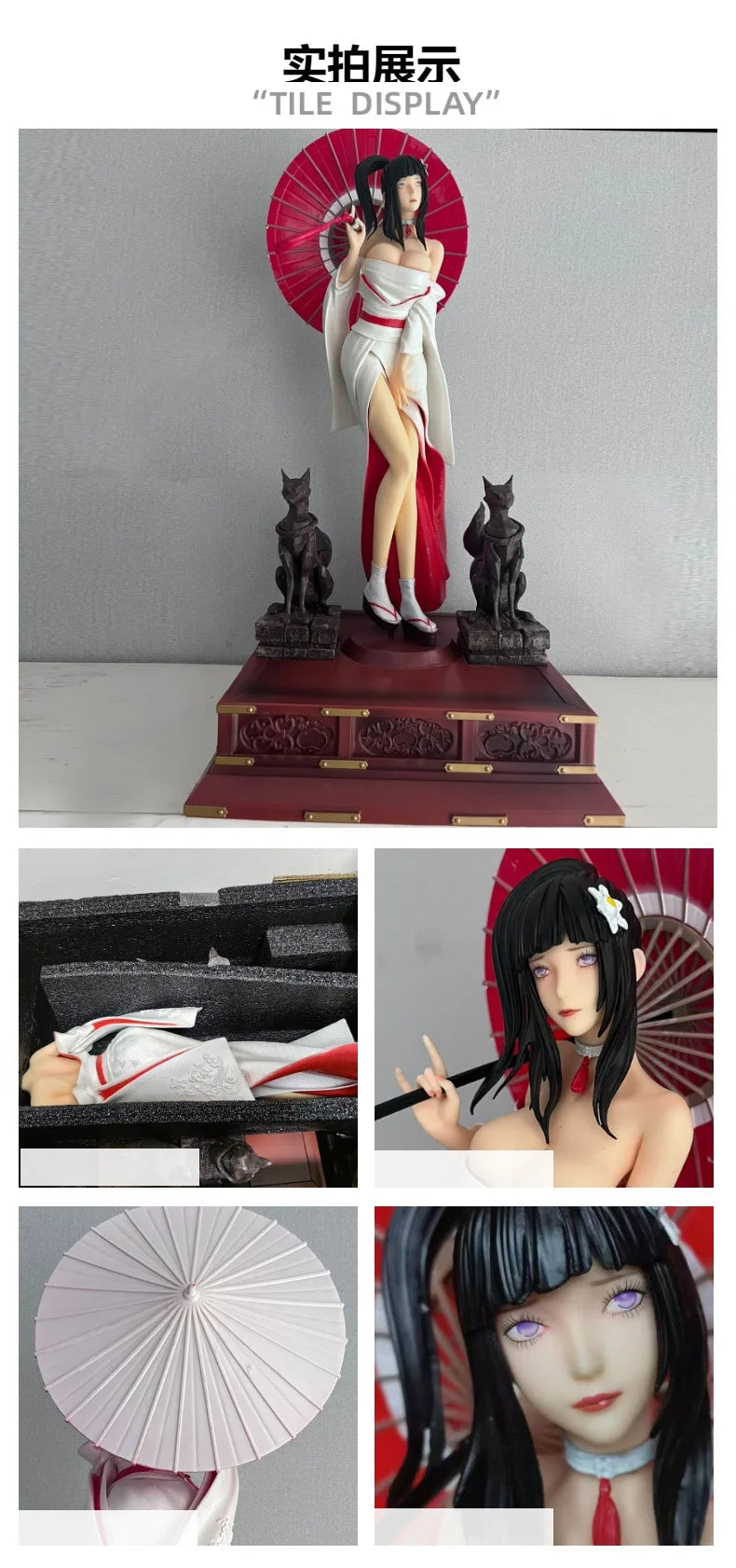 Anime Hyuuga Figurine kimono Hinata Doll Statua Pvc Action Figure Collectable Model Toy