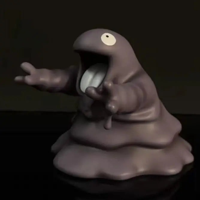 Poemon Muk Anime Figure 4cm Grimer Statue Cartoon Mini Grimer Figurine Models Collect Decor Pendant Doll Model For Kid Toys Gift