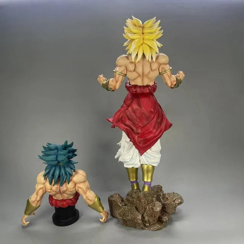 In Stock 58cm Anime Super Saiyan Figure Broli Action Figures GK Broly Model Collection Statue Desk Decor Doll for Kid Gifts Toys