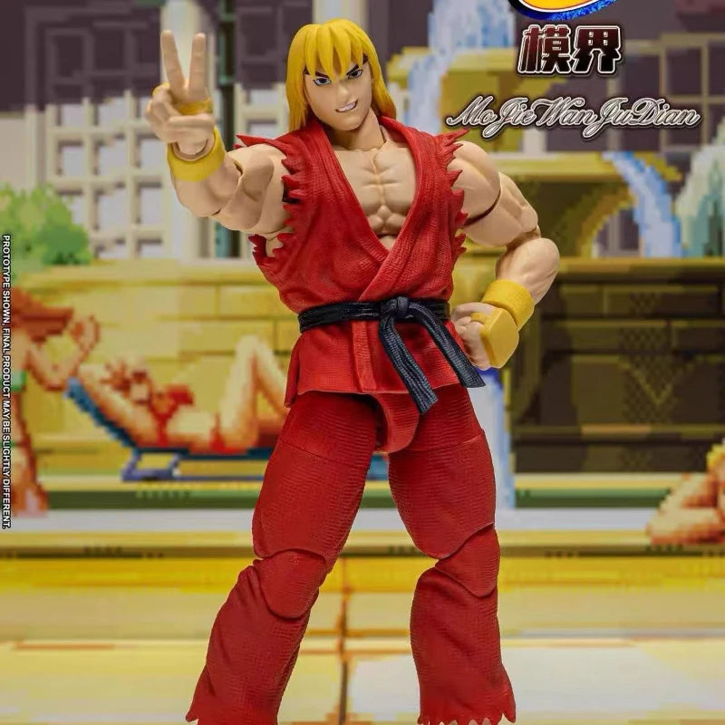 Storm Toys Young Street Fighter 3 Ken Action Figure SFSA01 King of Fighters 1/12 Action Figure Model