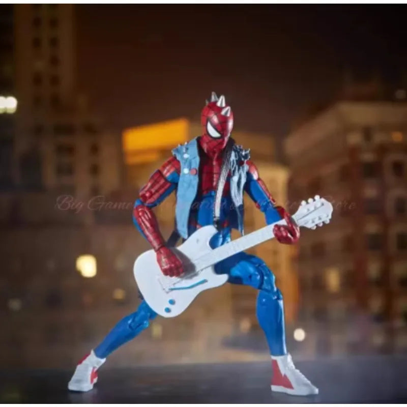 Original Hasbro Marvel Legends Series Spider-Punk Anime Figure Toy Collection Model