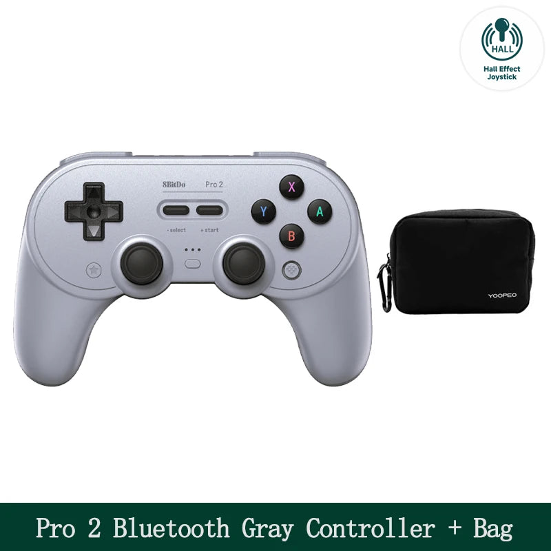 8Bitdo Pro 2 Bluetooth Gamepad Control with Hall for Switch PC macOS Android Steam Raspberry Pi Nintendo Switch Game Controller