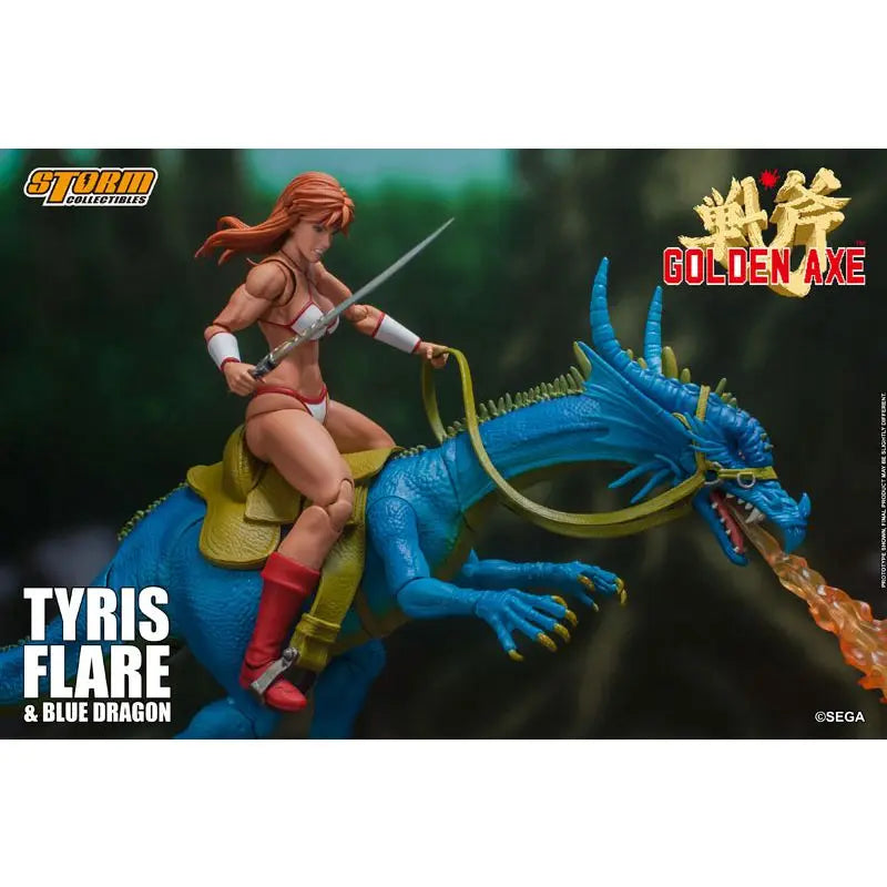 100% Original Storm Toys SGGX05 1/12 Classic Arcade Battle Axe Female Warrior Tyris Flare & Blue Dragon Set Action Figures Model