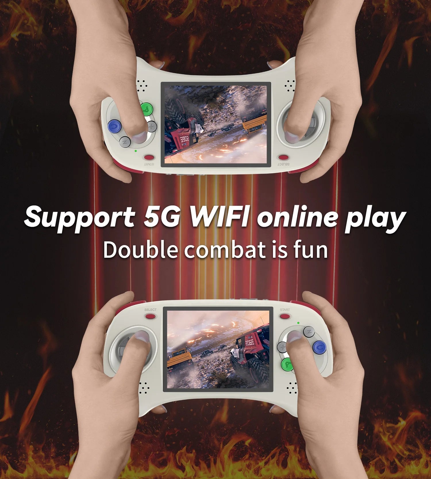 RG ARC Android Linux OS 4.0 Inch Touch Screen Retro Handheld Mobile Game Console Emulator Gaming Consola