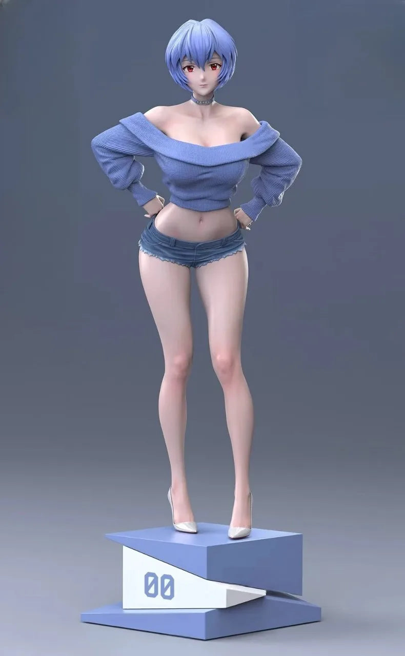 Asuka Langley Soryu Figure Ayanami Rei Figure Shikinami Asuka Rangurē Figurine Anime Periphery Model Statue Doll Collection Toys