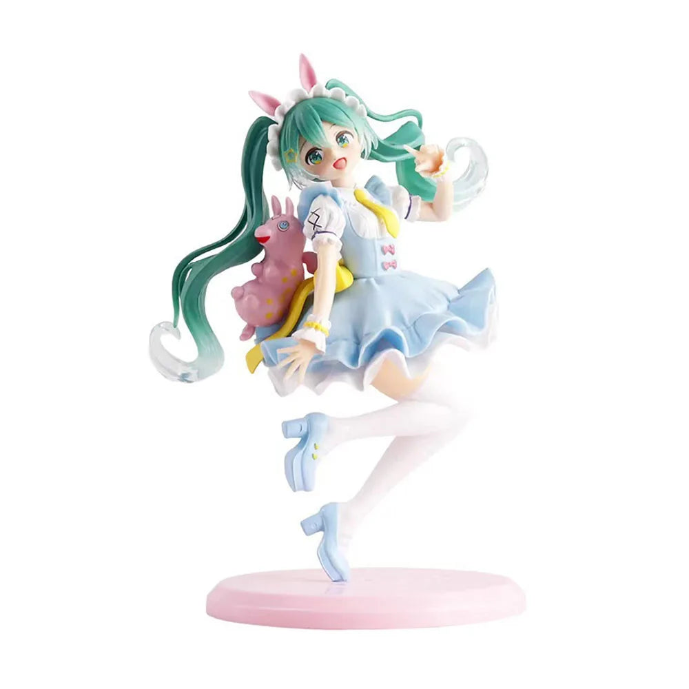 Hot New 15 Styles Hatsune Miku Anime Figure Toys MIKU Kawaii Cartoon PVC Action Figurine Model Dolls Birthdays Gifts