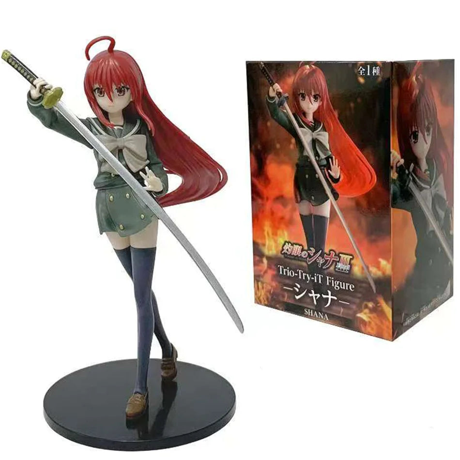 19CM Аниме Шакуган но Шана Шана Накажи престъплението PVC екшън фигурки Модел Колекция Орнамент Аниме Карикатура Модел Играчка Подаръци