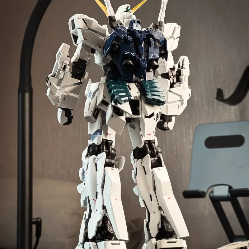MGEX 1/100 Unicorn Triple Shield Ver No Cage No Light  Assembly Model Kit Action Figures Antenna Repair Edition Trendy Toys Gift