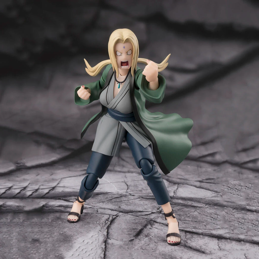 NARUTO Bandai S.H.Figuarts Original Tsunade Medical Ninja of the Legend of the Ultimate Pakho Action Figure Collection Toys Gift