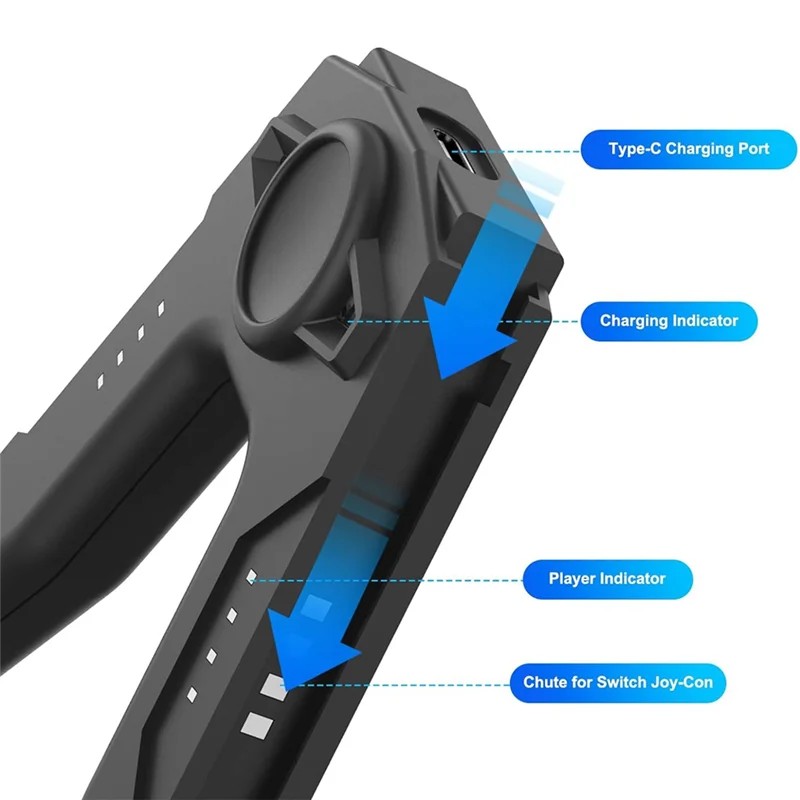 AED6-Game Controller Charging Dock Grip With LED Indicator For Nintendo Switch Joy Con Joycon Charger Controller Accessories