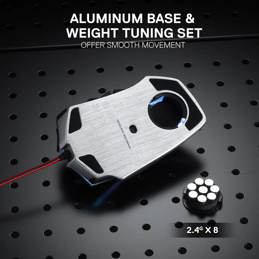 Redragon M990 MMO Gaming Mouse, 32000 DPI High Precision Wired RGB Gamer Mouse w/23 Programmable Buttons, 16 Side Macro Keys