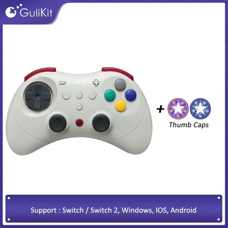 GuliKi Elves 2 Pro Wireless Controller with Hall Joysticks for Nintendo Switch / Switch 2 Android / IOS /Windows Gamepad