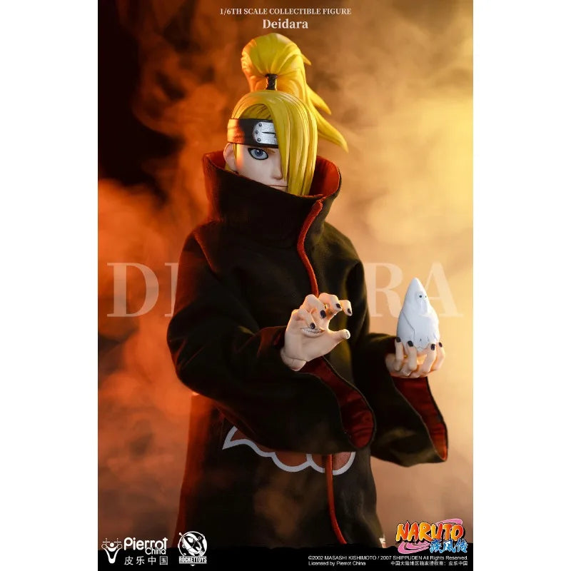 In Stock RocketToys Original Naruto Akatsuki Deidara Soldier 27.5cm Action Figure Anime Models Toy Doll Gift Hobby Collectible