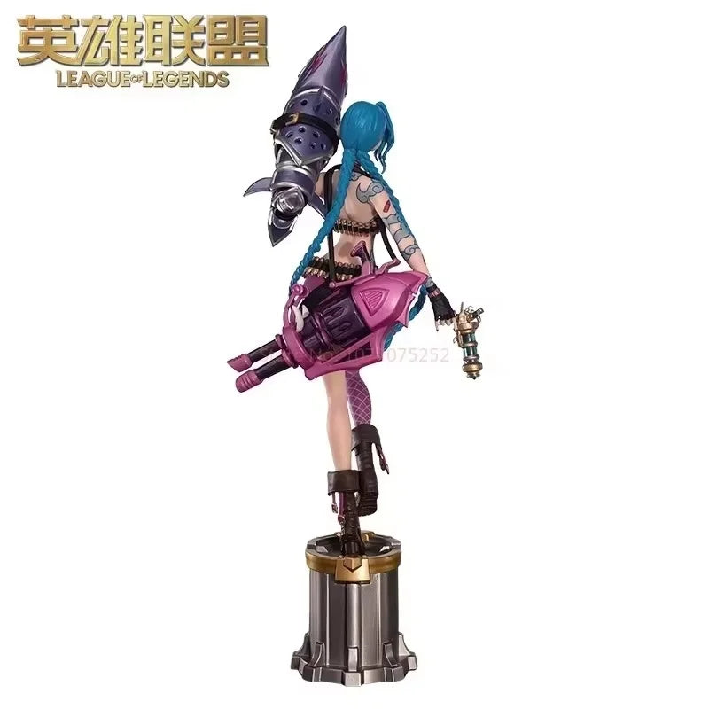 League Of Legends Cmge Jinx Action Figure 3d Modeling Pen Anime Figures Ornament Game Peripherals Trendy Toy Customized Toy