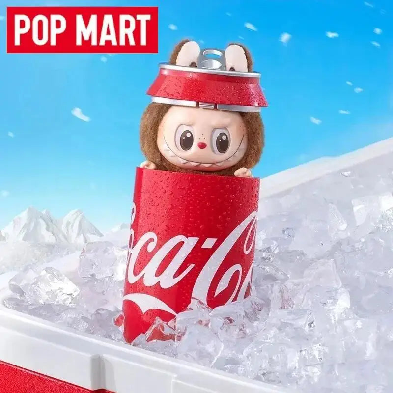 POP MART Labubu Чудовищата от серията Coca-Cola Винилова кутия за лице Мистериозна кутия Мистериозна екшън фигурка Изненада Подарък