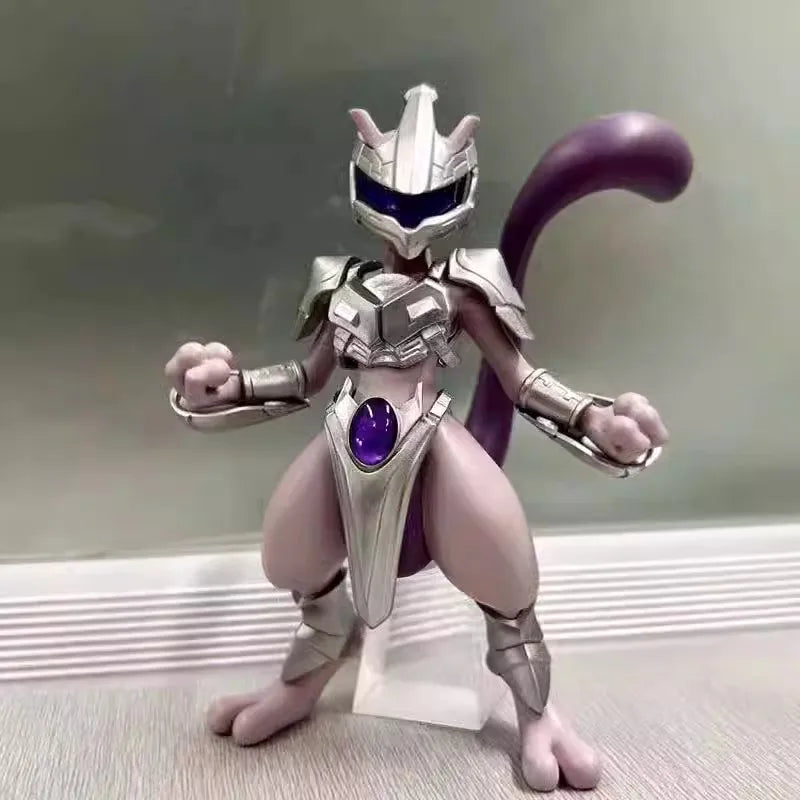 Pokemon Anime Figure Mewtwo Figure Steel Mewtwo 11cm Action Figurine Pvc Statue Model Collection Decorations Toys For Kids Gifts