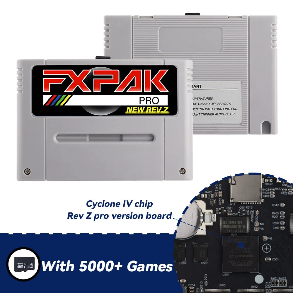 Fxpak Pro Setup Rev. Z FXPAK Version Pro 5000 in 1 For SNES 16 Bit Video Game Console ...