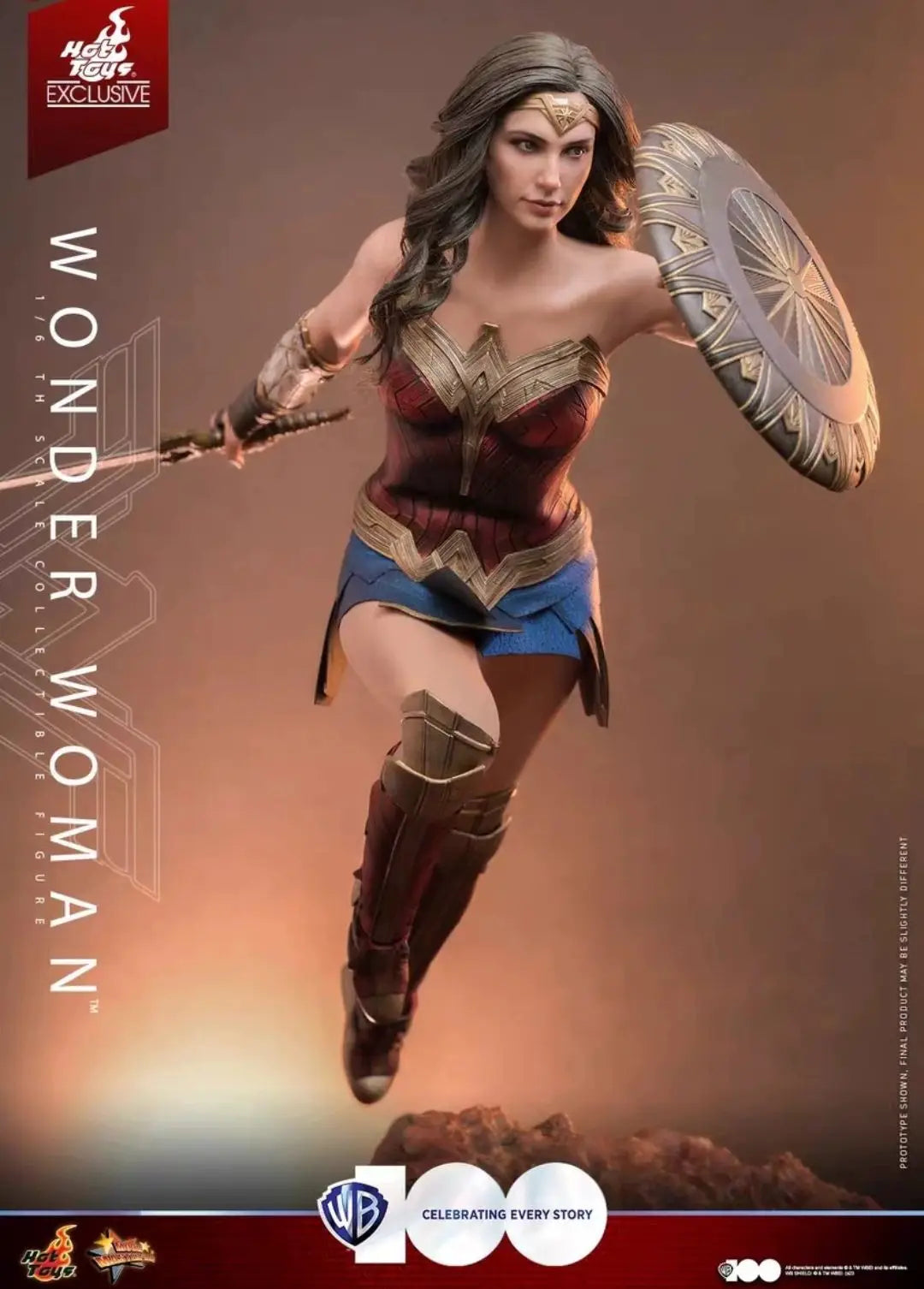 Stock HOTTOYS HT MMS698 Wonder Woman 7.0 1/6 Articulated Action Figure Model 100th Anniversary Limited Edition Collectible Gift