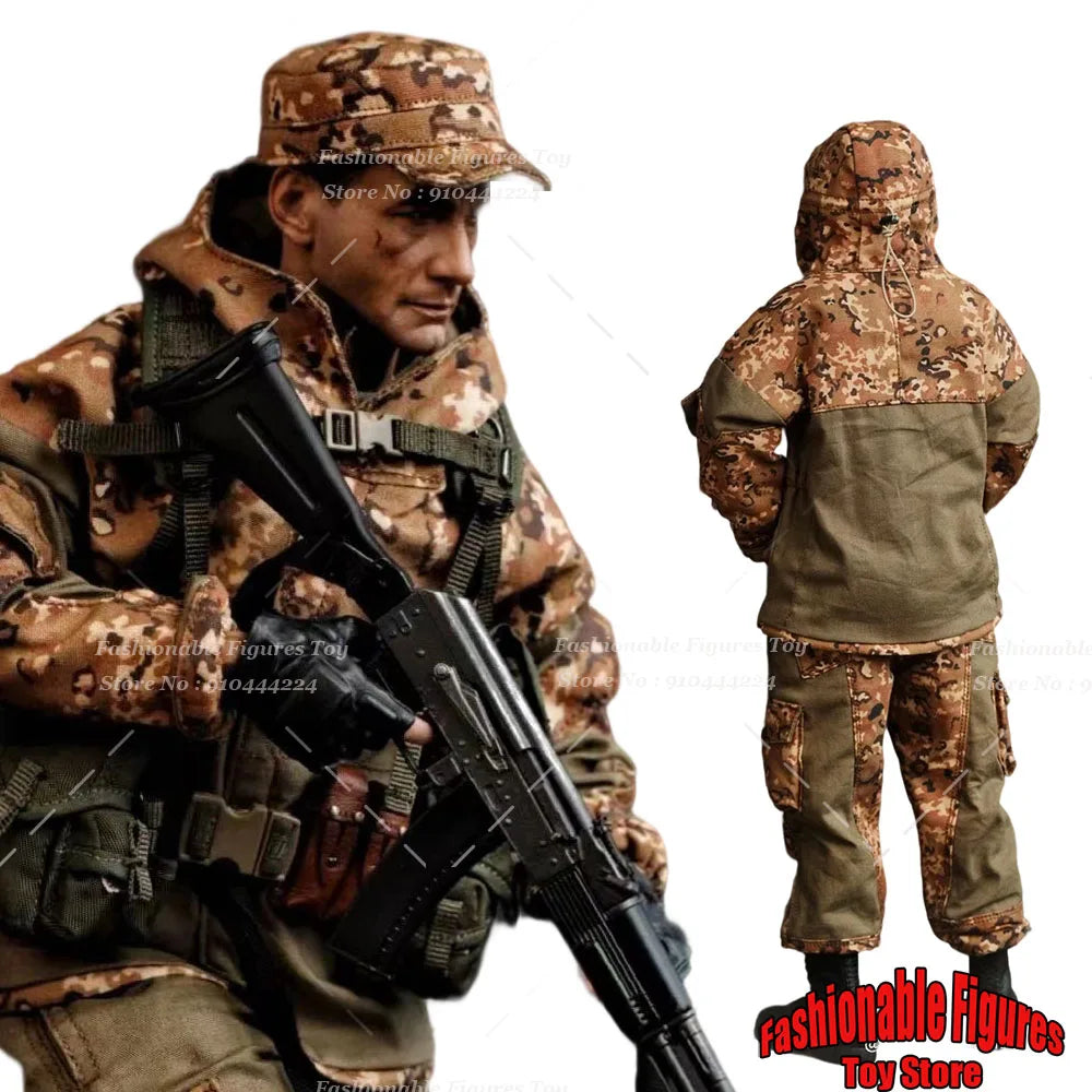 Mars Divine 1/6 Men Soldier Russian Army Combat Uniform Set ‌SSO Special Force Camouflage Clothes Fit 12Inch Action Figure Body