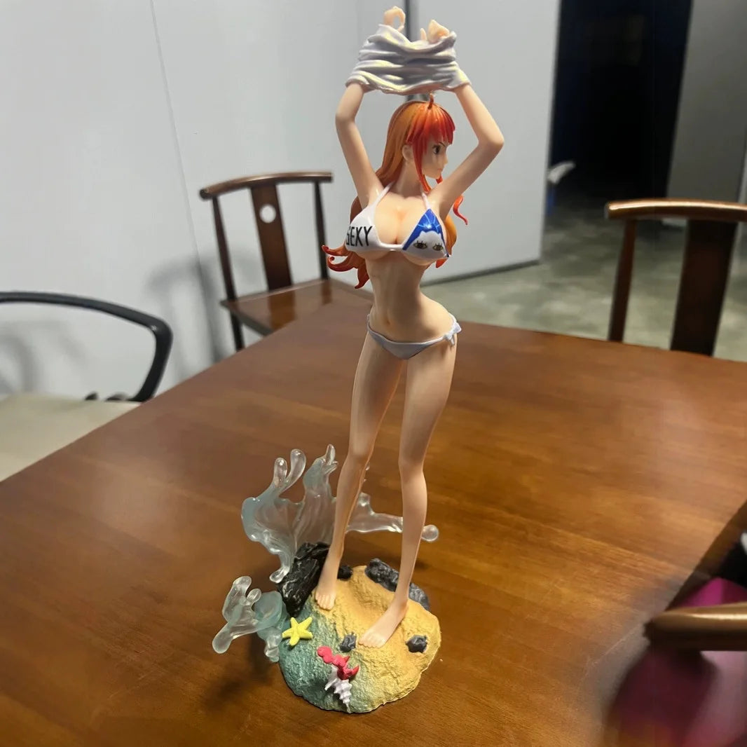 25CM One Piece Nami Anime Figure Thief Cat Nami Figurine Pvc Statue Model Dolls Collectible Ornament Gifts