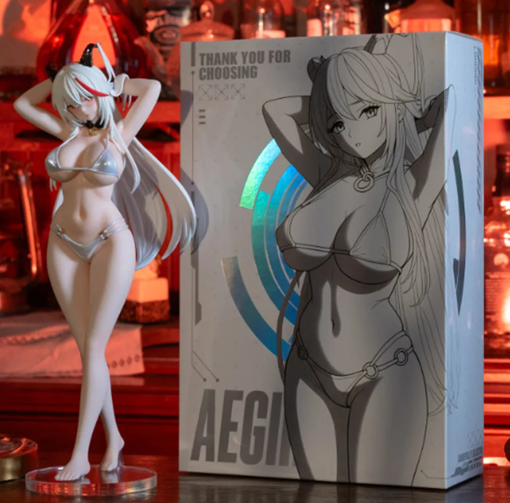 Game Azur Lane Figure KMS Ägir Action Figures Swimsuit Girls Figurine Pvc Doll Desk Decoration Statue Collection Model Toys Gift