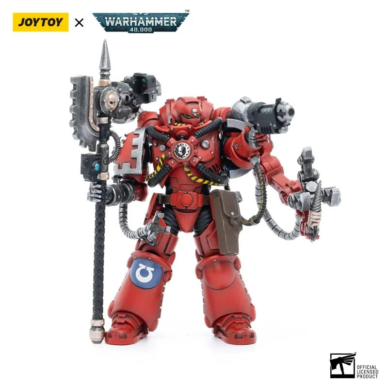 JOYTOY Warhammer 40K 1/18 Action Figure Ultramarines Primaris Techmarine Anime Military Model Decor Collectible Desktop Ornament