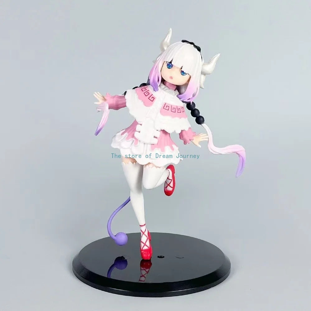 Kobayashi Magic Maid Animation Kangna Two-dimensional Round Hill Beautiful Girl Cute Model Desktop Ornament Gift Figure