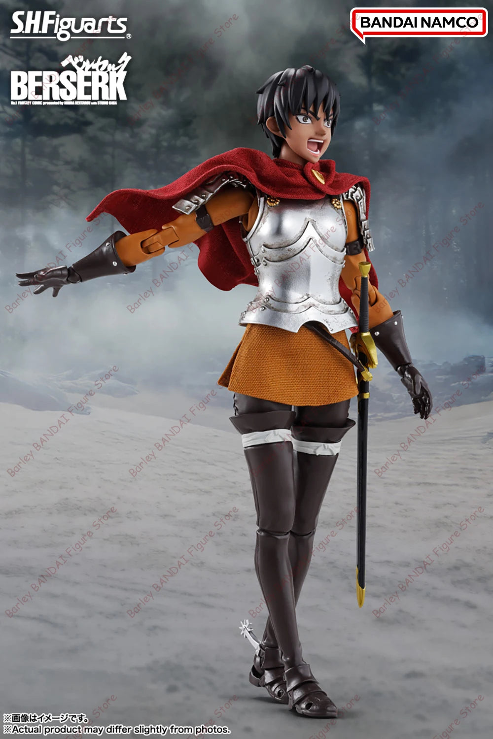 In Stock BANDAI Berserk S.H.Figuarts Casca Caska The Band of The Hawk Anime Action Figures Collection Model Toys Gifts For Kids