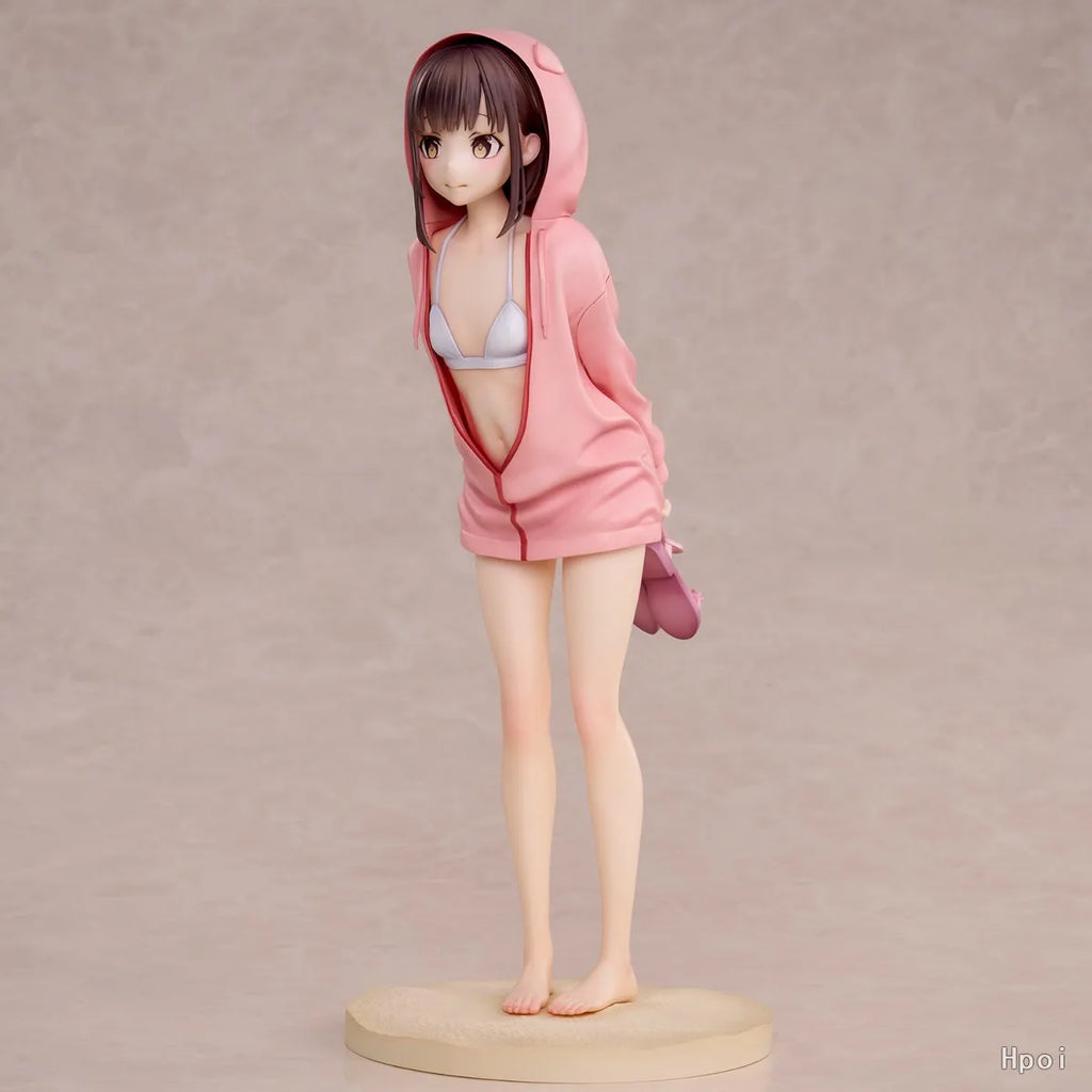 ++In Stock Original UnionCreative Swimsuit Hoodie Misaki 26CM PVC Base with Anime Detachable Model Figure Girl Doll Collection
