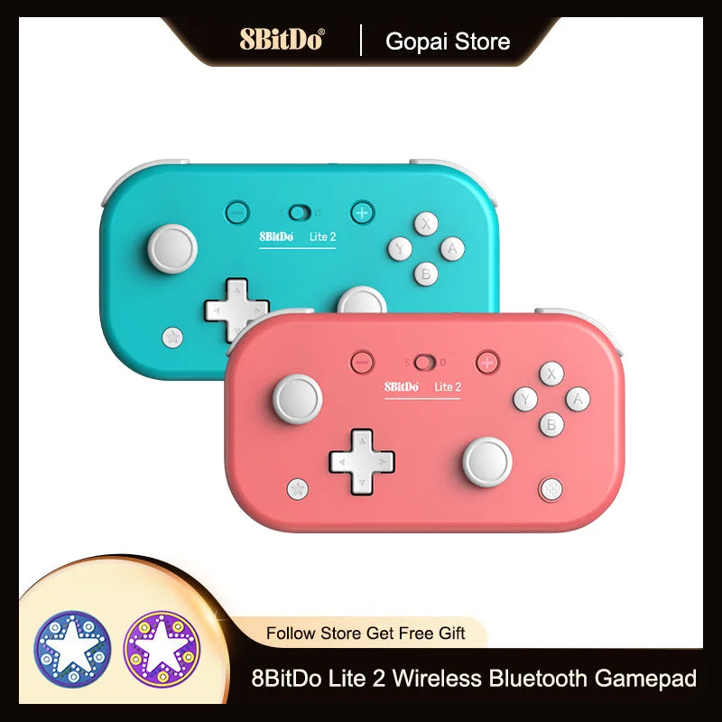 8BitDo Lite 2 Wireless Bluetooth Gamepad Control for Nintendo Switch, Lite, Android and Raspberry Pi  Game Controller