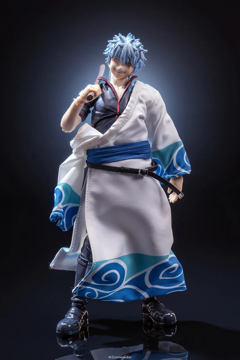 【Only Clothes】shf 1/12 Japanese Anime GINTAMA Sakata Gintoki Single Sleeve Robe Clothes for 6-inch Action Figure Model Toys