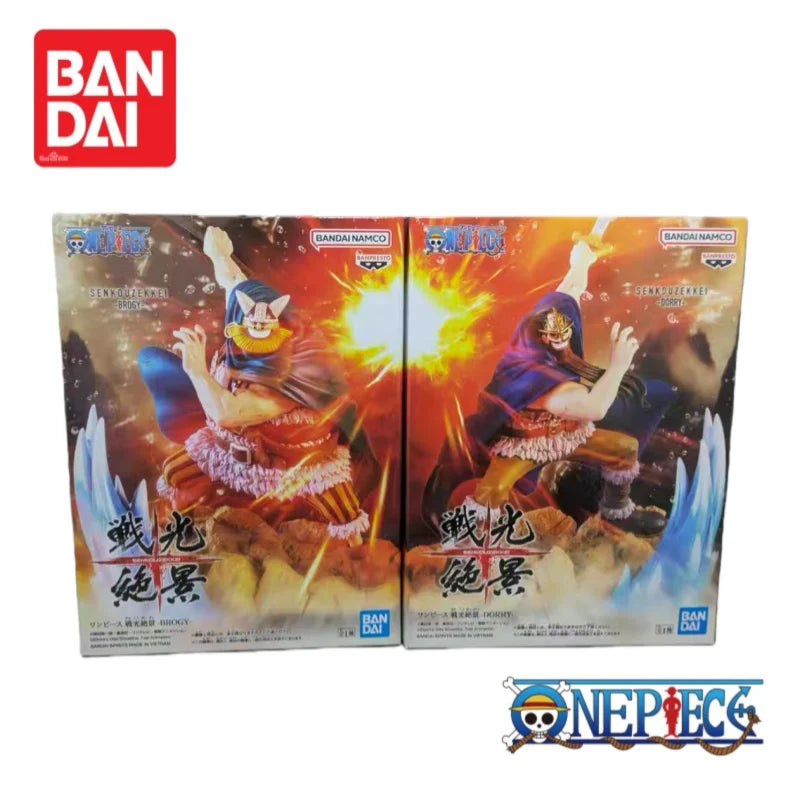 In Stock 100% Genuine Original Bandai Banpresto One Piece Dorry Brogy Anime Merchandise Action Figure Model Figurine Ornaments