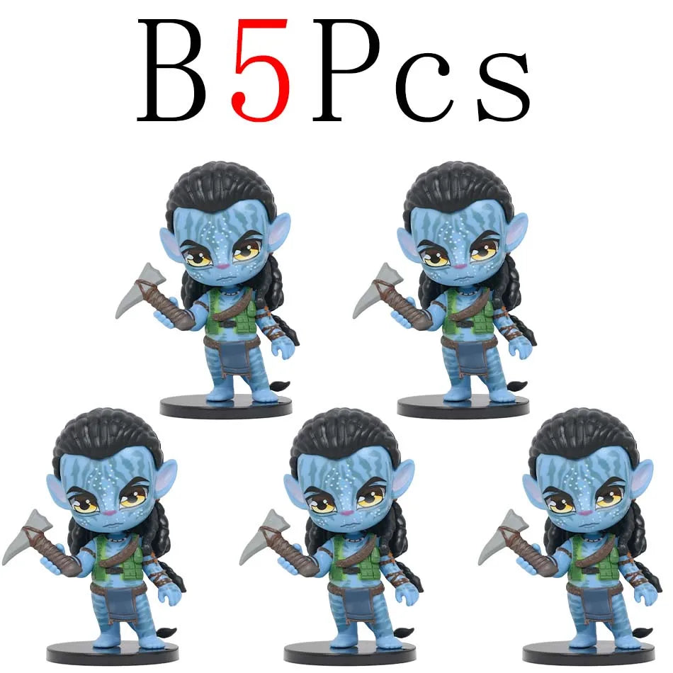New popular Avatar: Fire and Ash cute Q-version figurine Jake Sully Neytiri PVC Figure Model Toys birthday gift Christmas gift