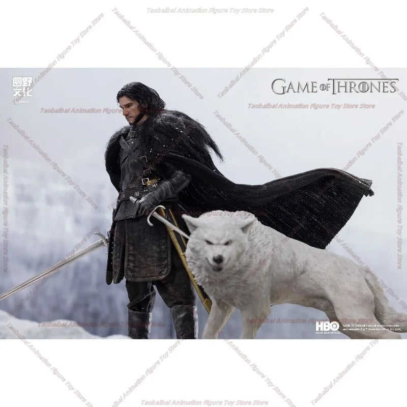 Yuanye Culture Game of Thrones Jon Snow 1/12 Cloth Movable Doll Hand-made Ornaments Gift Collection