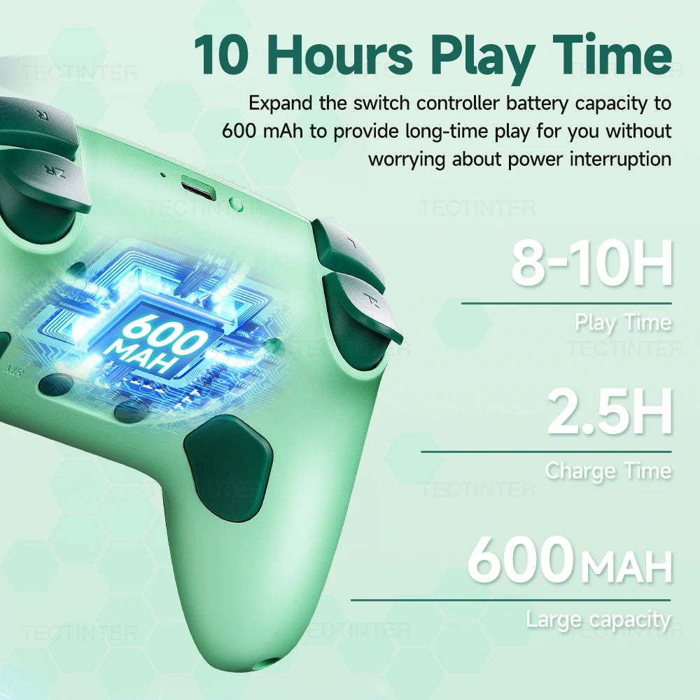 RGB Hall Effect Wireless Controller For Nintendo Switch/Switch 2/Android Gamepad PC Joystick Joypad Controle with Turbo Function