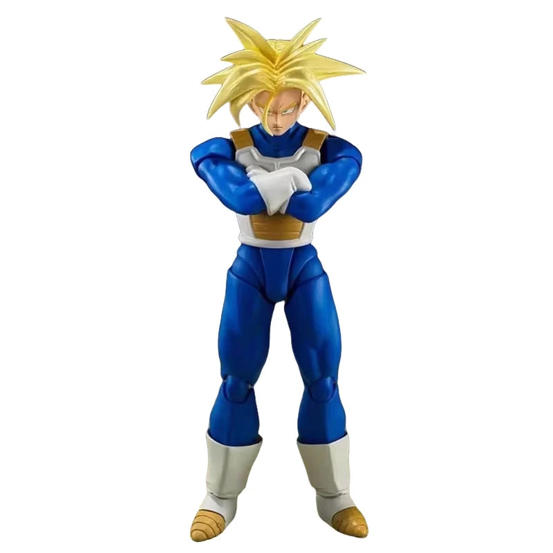 Bandai Genuine SHF Dragon Ball SUPER SAIYAN TRUNKS -INFINITE LATENT SUPER POWER- Anime Action Figure Model Toys Gift Children