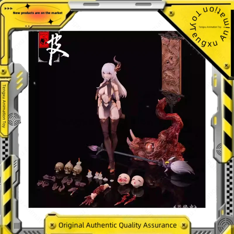 【Spot Goods】Bear Panda & Eiifox Chinese Mythology Series: Painted Skin 1/12 Scale Painted Action Figure