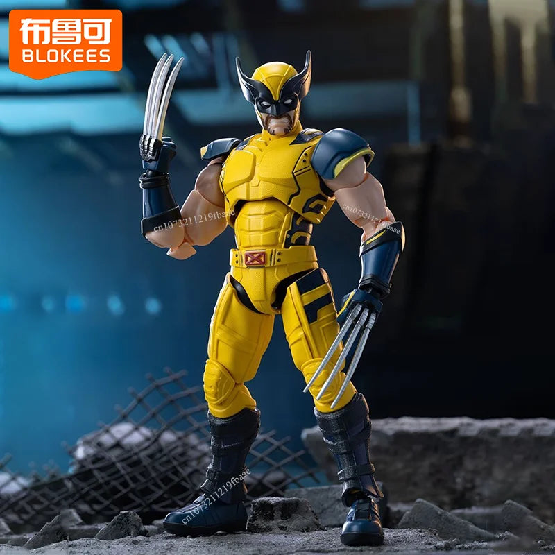 Original Blokees Deadpool Toy Wolverine Action Figure Marvel Assembly Model Kit Champion Class Deadpool & Wolverine Doll Gift