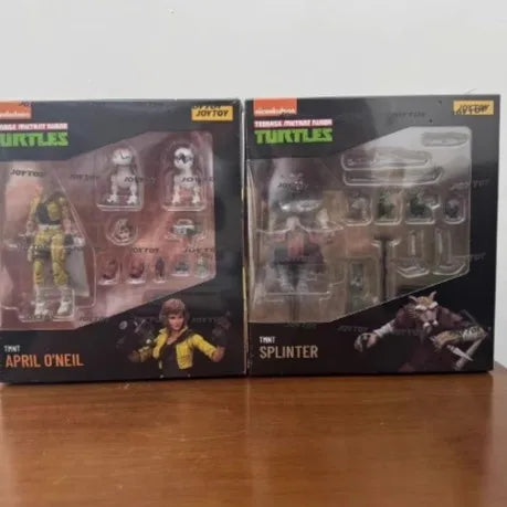 IN Stock JOYTOY 1/18 TMNT Ninja Tutles Source Articulated Action Figures Raphael Leonardo Donatello Kira Toys Model Gifts