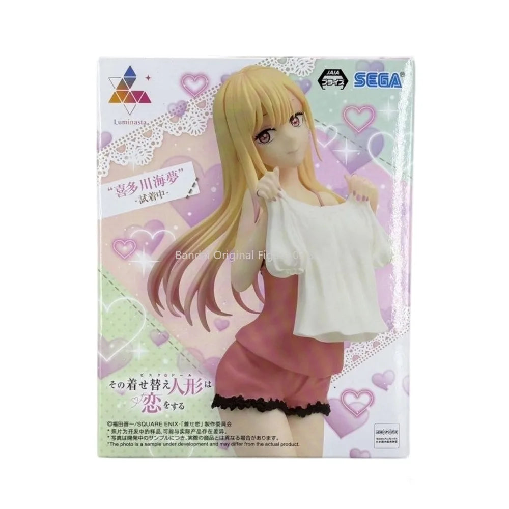 In Stock SEGA Luminasta My Dress-Up Darling Kitagawa Marin -Try On Time Ver.- PVC 18CM Anime Action Figures Model Collection Toy