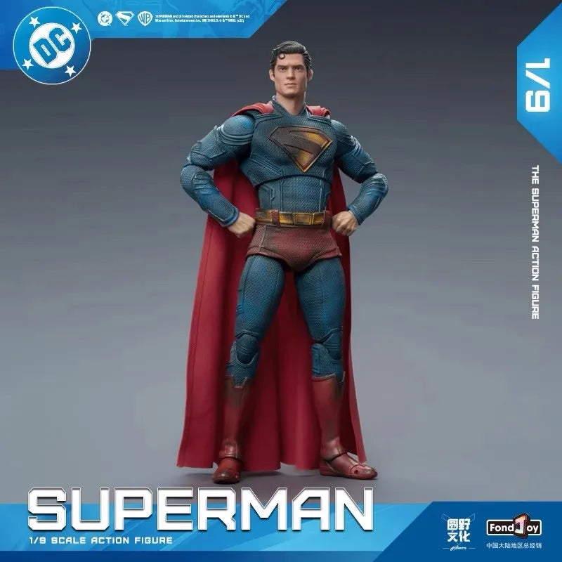2025 Fondjoy New Superman Battle Damaged Ver Action Figure David Corenswet 1/9 Scale PVC Movable Collectible Model Toy Gift