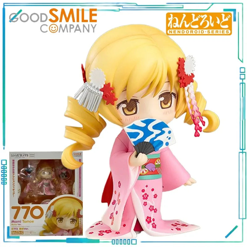 GSC Genuine NENDOROID Series PUELLA MAGI MADOKA MAGICA Mami Tomoe，Madoka Kaname Mobile Model Toy 332，722，770 Collection Toy